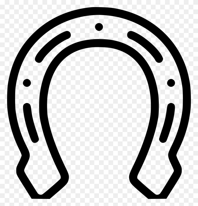 938x980 Horse Shoe Circle, Horseshoe, Helmet, Clothing HD PNG Download