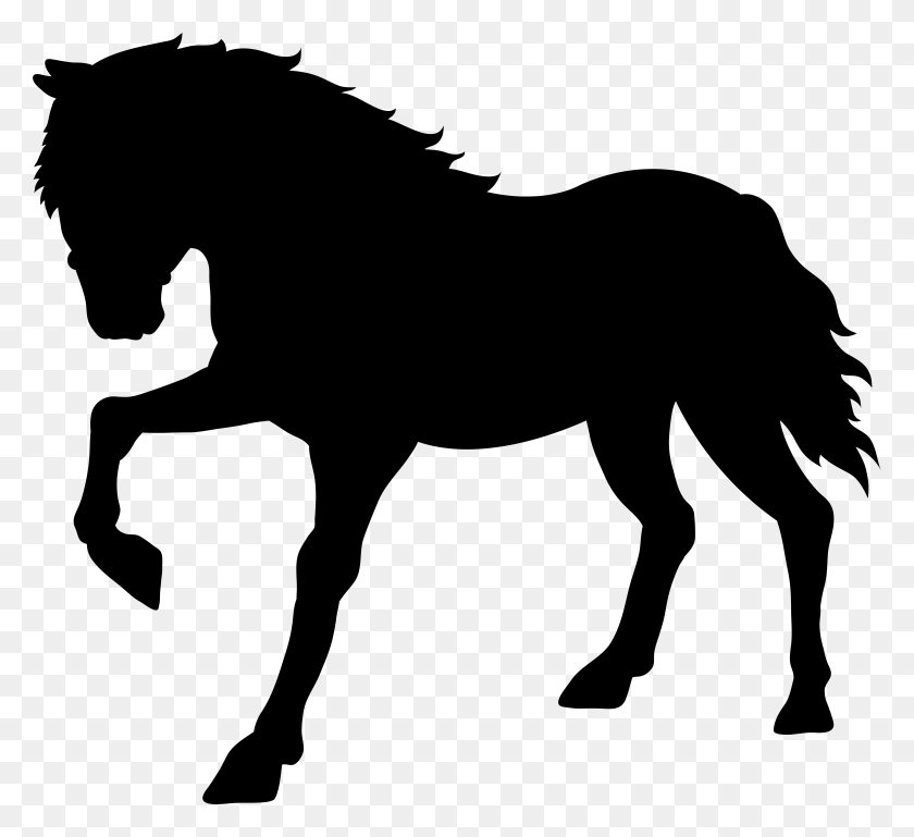 7869x7155 Horse Silhouette Horse Silhouette Transparent, Gray, World Of Warcraft HD PNG Download