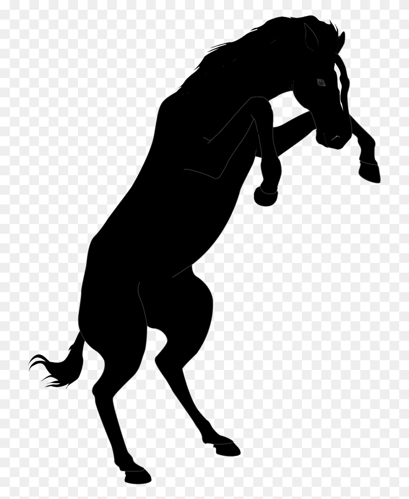727x965 Horse Silhouette Mustang Sports, Person, Human, People HD PNG Download