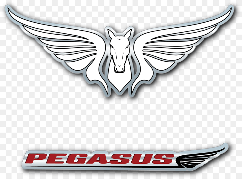 Horse With Wings Logo, Emblem, Symbol Clipart PNG