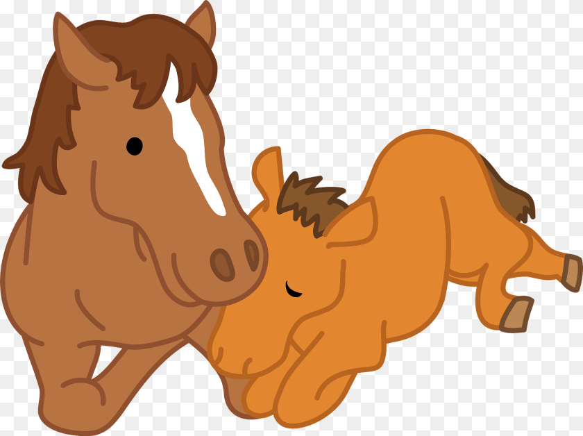 1920x1435 Horses Mare And Foal Clipart, Animal, Mammal, Colt Horse, Horse Sticker PNG