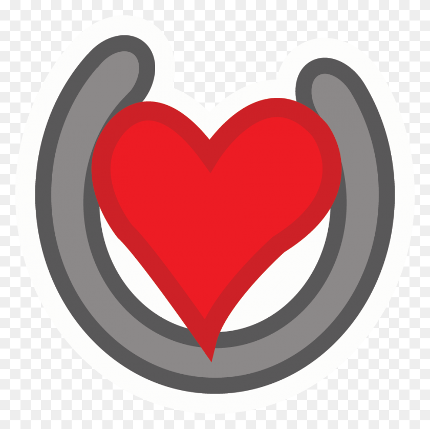 900x897 Horseshoe Heart, Rug, Cushion, Pillow HD PNG Download