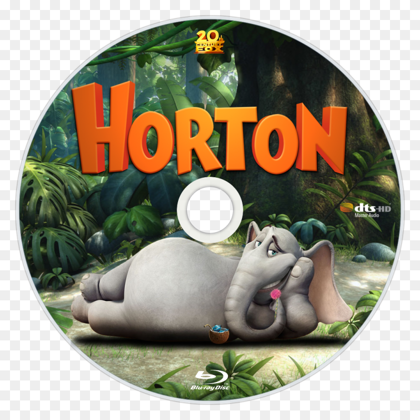 1000x1000 Horton Hears A Who Bluray Disc Image Hippopotamus, Dvd, Disk, Plant HD PNG Download