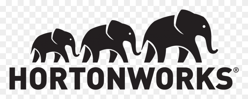 1179x417 Логотип Hortonworks, Животное, Млекопитающее, Текст Hd Png Скачать