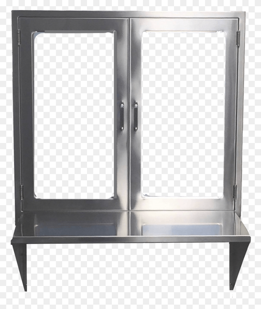 880x1054 Hospital Pass Through Window Assembly With Hinged Glass Double Pass Through Window, Furniture, Cabinet, Door HD PNG Download