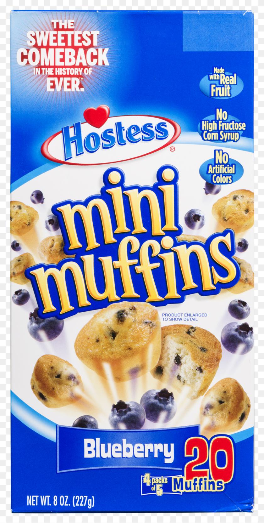 877x1801 Hostess Blueberry Mini Muffins, Fruit, Plant, Food HD PNG Download
