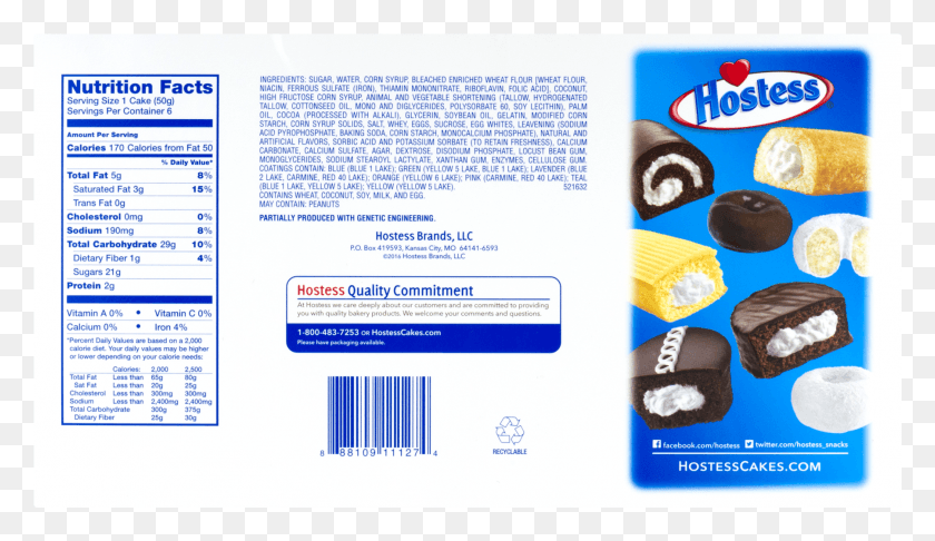1801x985 Hostess Ding Dong Nutrition Label, Text, Poster, Advertisement HD PNG Download