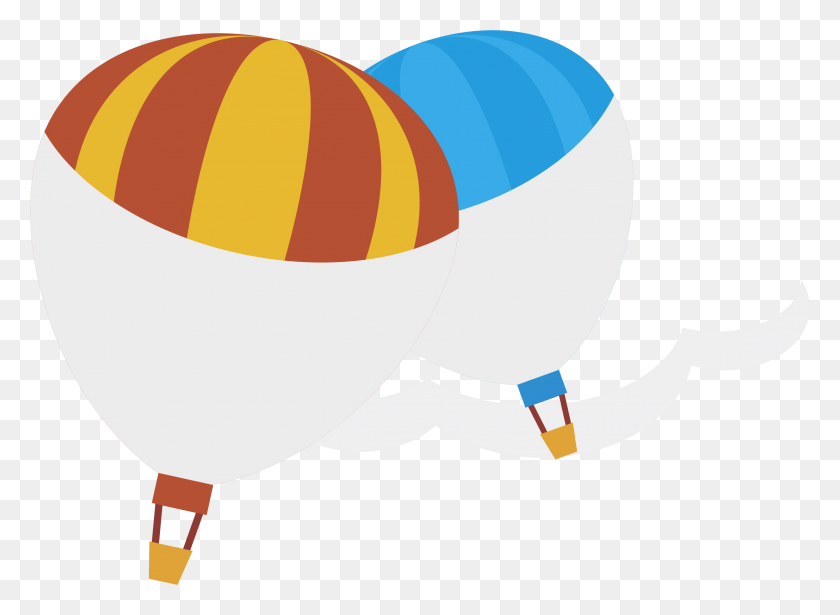 2214x1576 Hot Air Balloon Clipart Vector, Ball, Tape, Vehicle HD PNG Download