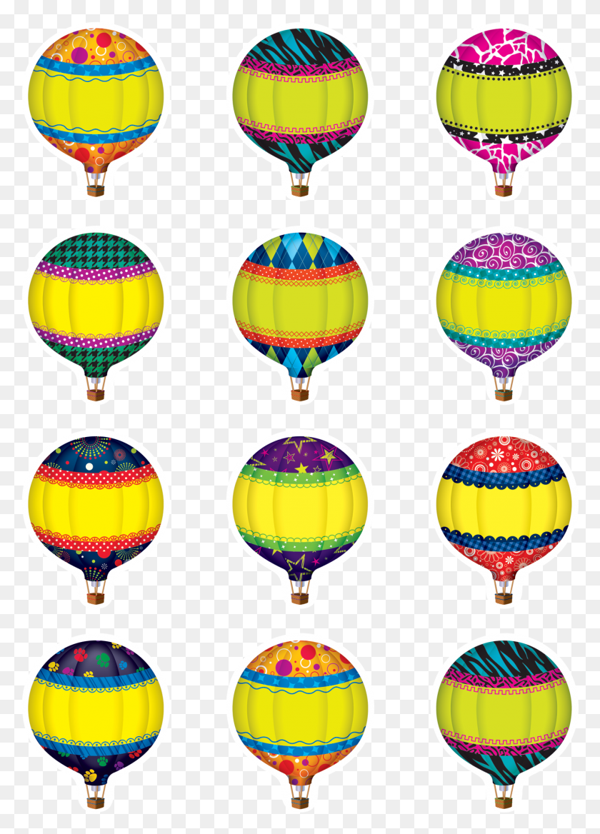 1377x1957 Hot Air Balloons Mini Accents Hot Air Balloon Name Tag, Hot Air Balloon, Aircraft, Vehicle HD PNG Download