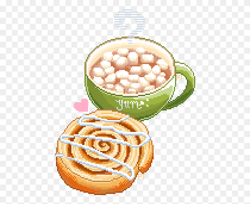 473x625 Hot Chocolate With Marshmallows And An Iced Cinnamon Hot Chocolate Pixel Art, Sweets, Food, Confectionery HD PNG Download
