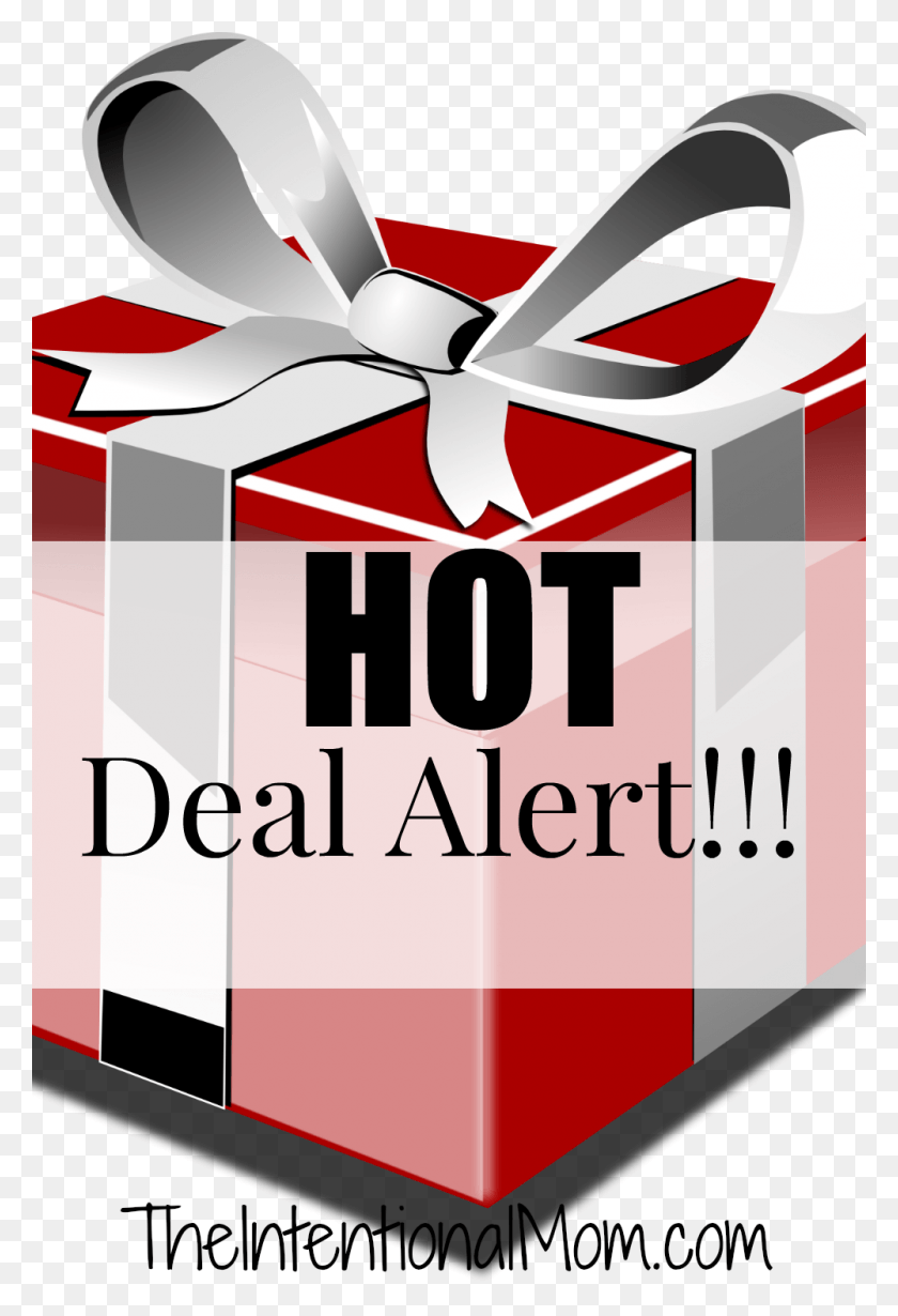 1000x1500 Hot Deal Present Clip Art, Gift, Flyer, Poster HD PNG Download