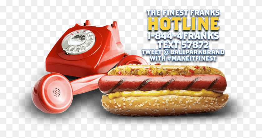 911x449 Hot Dog Hotline Png