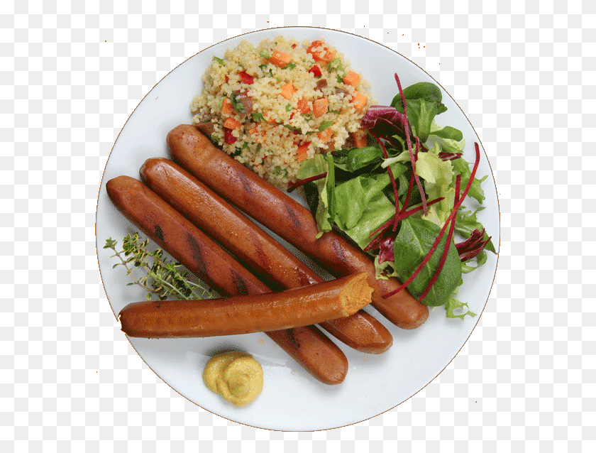 571x578 Hot Dog Lincolnshire Sausage, Food, Plant, Seasoning HD PNG Download