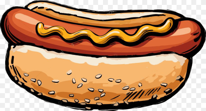 1024x552 Hot Dog Sticker, Food, Hot Dog, Car, Transportation PNG