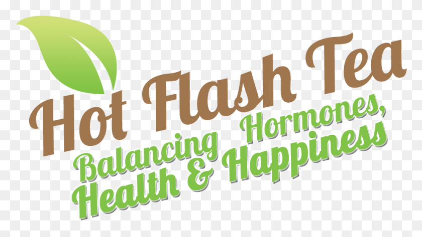 922x489 Графический Дизайн Логотипа Hot Flash Tea, Текст, Этикетка, Алфавит Hd Png Скачать