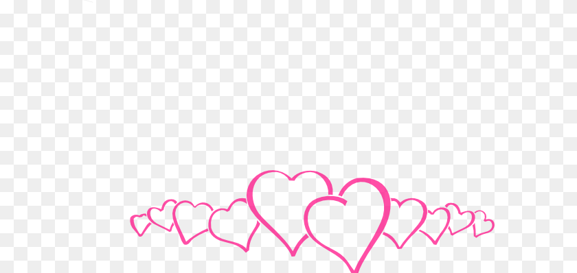 600x398 Hot Pink Heart Border Clip Art At Clker Wedding Banner Clip Art Clipart PNG