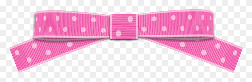 1425x391 Hot Pink Ribbon Pink Bow Polka Dot, Bandage, First Aid, Belt HD PNG Download