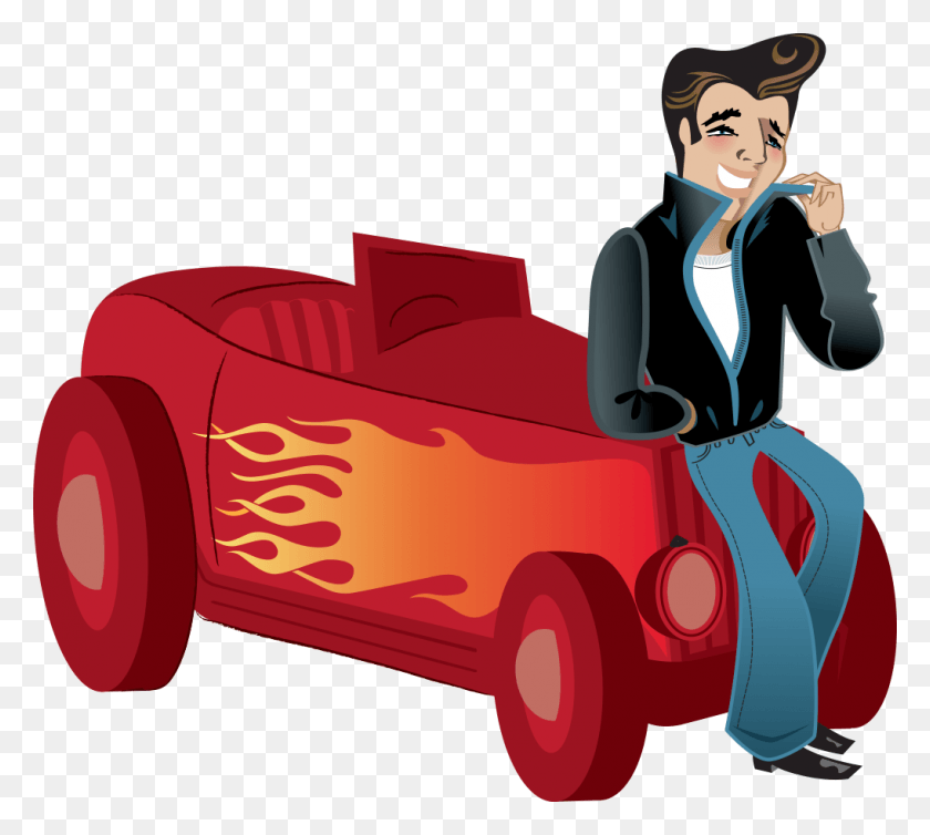 1018x907 Hot Rod Taxi Cartoon, Vehicle, Transportation, Car HD PNG Download