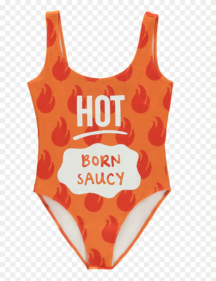 648x1034 Hot Sauce Copy Taco Bell Bathing Suit, Bib, Clothing, Apparel HD PNG Download