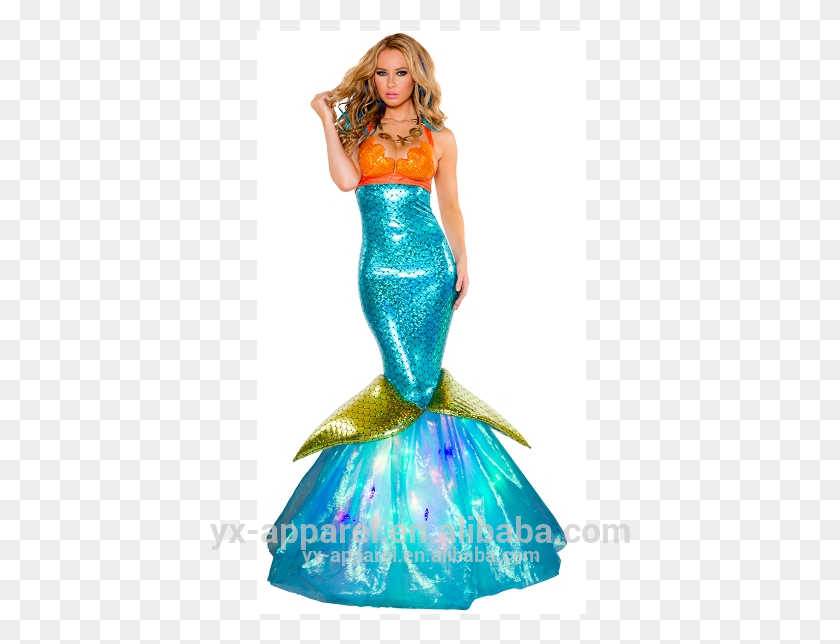 421x584 Hot Selling Sexy Fancy Dress Mermaid Carnival Costumes Under The Sea Fancy Dress, Clothing, Apparel, Person HD PNG Download