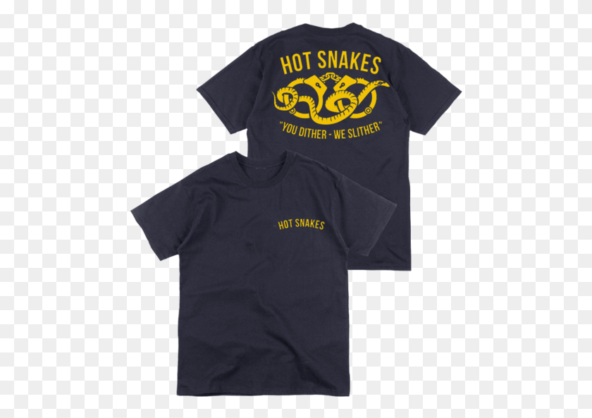 473x533 Hot Snakes 39Dither39 Camiseta Azul Marino Camiseta Activa, Ropa, Vestimenta, Camiseta Hd Png Descargar