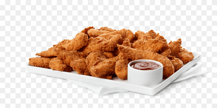 2139x980 Hot Spicy Chick N Strips Trays Crispy Fried Chicken, Food, Nuggets, Bread HD PNG Download