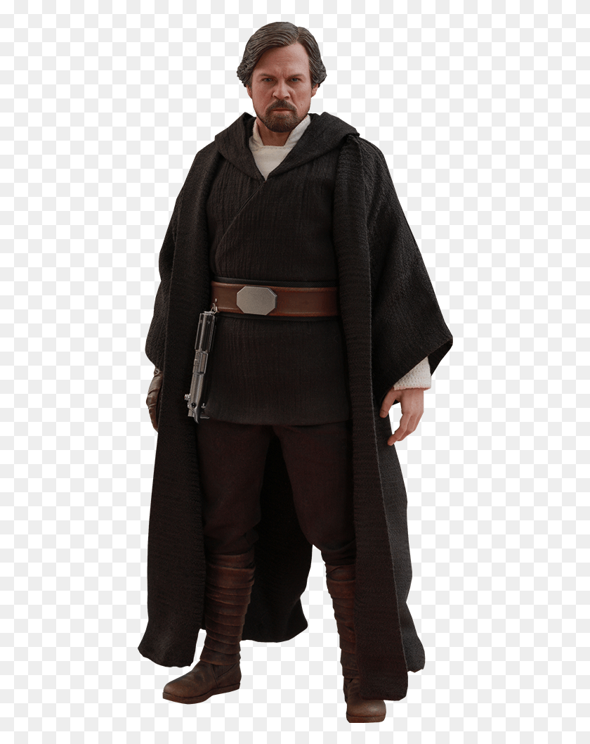 450x998 Hot Toys Luke Skywalker Crait Sixth Scale Figure Luke Skywalker Crait Hot Toy, Clothing, Apparel, Person HD PNG Download