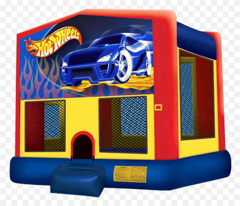 834x707 Hot Wheels Bounce House Pj Mask Bounce House, Indoor Play Area, Bus, Vehicle HD PNG Download