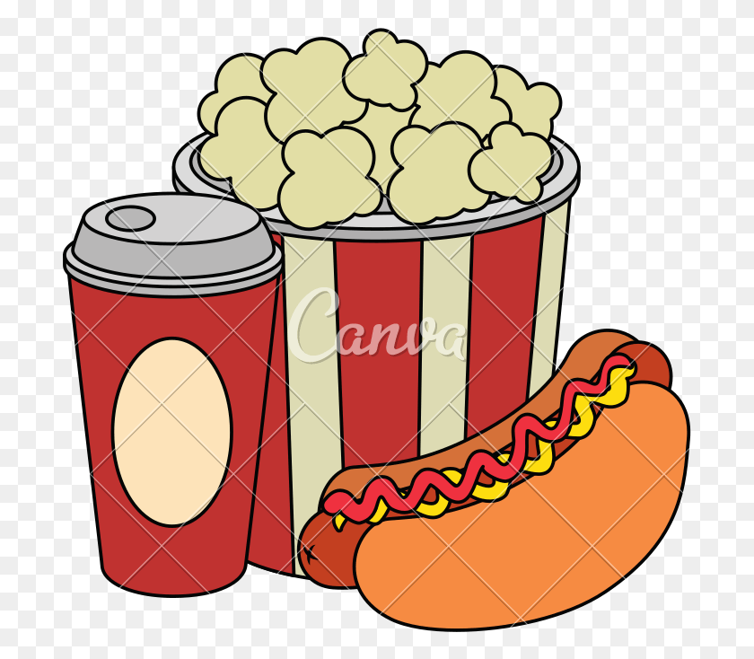 701x674 Hotdog Clipart Soda Ilustración, Alimentos, Dinamita, Bomba Hd Png