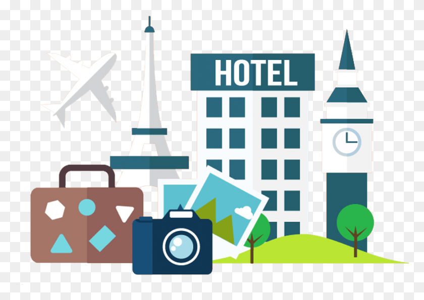 866x595 Hotel Booking Reservacion De Hotel, Electronics, Text, Graphics HD PNG Download
