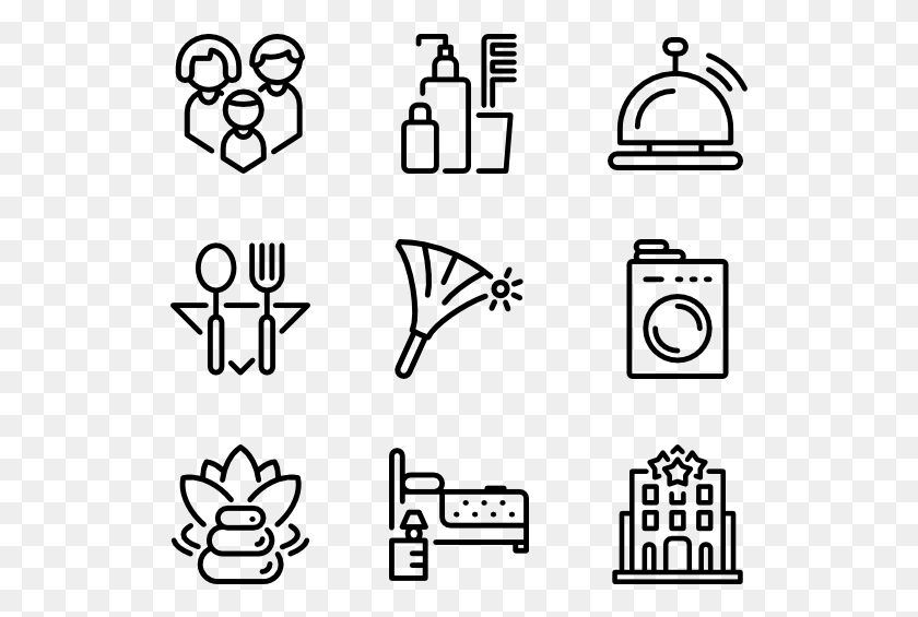 529x505 Hotel Line Craft Free Hotel Line Icons, Gray, World Of Warcraft HD PNG Download