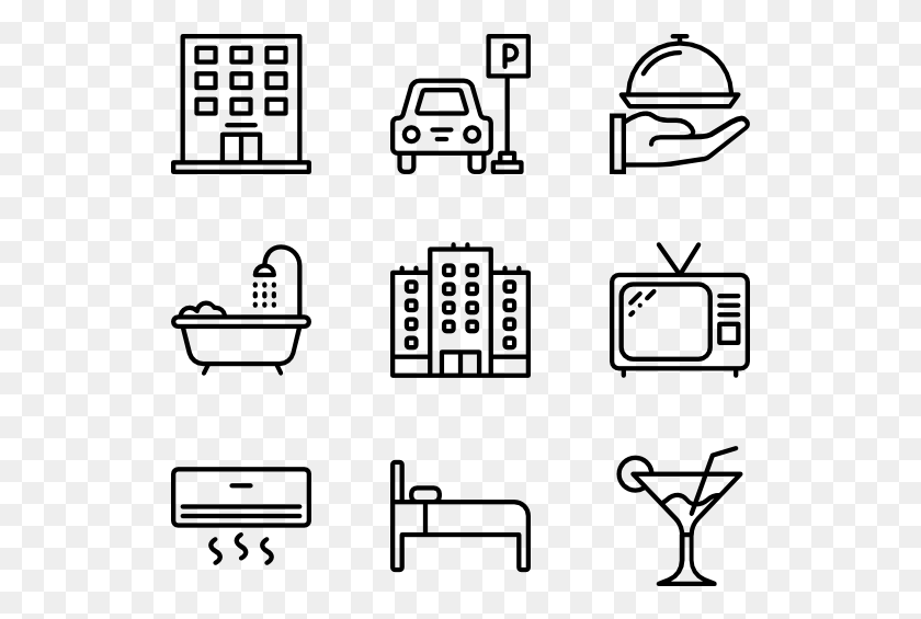 529x505 Hotel Services Hotel Facilities Icon, Gray, World Of Warcraft HD PNG Download
