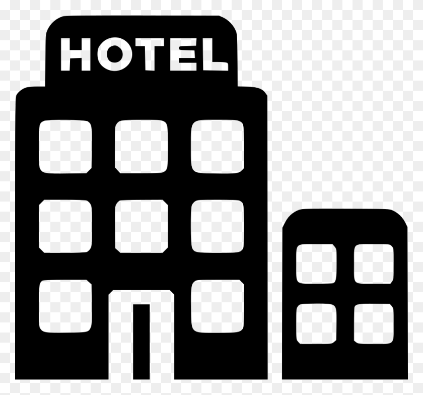 980x910 Отель Svg Icon Free Hotel Vector Icon, Трафарет, Электроника, Текст Png Скачать