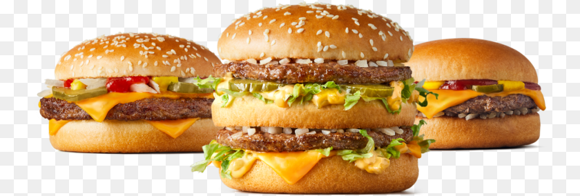 747x284 Hotter Juicier Tastier Mcdonalds, Burger, Food Sticker PNG