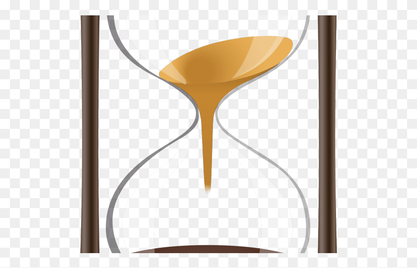 519x481 Hour Glass Clipart Orange Juice, Lamp, Hourglass HD PNG Download