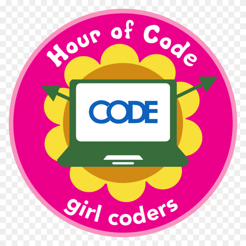 1000x1000 Hour Of Code Circle, Label, Text, Word HD PNG Download
