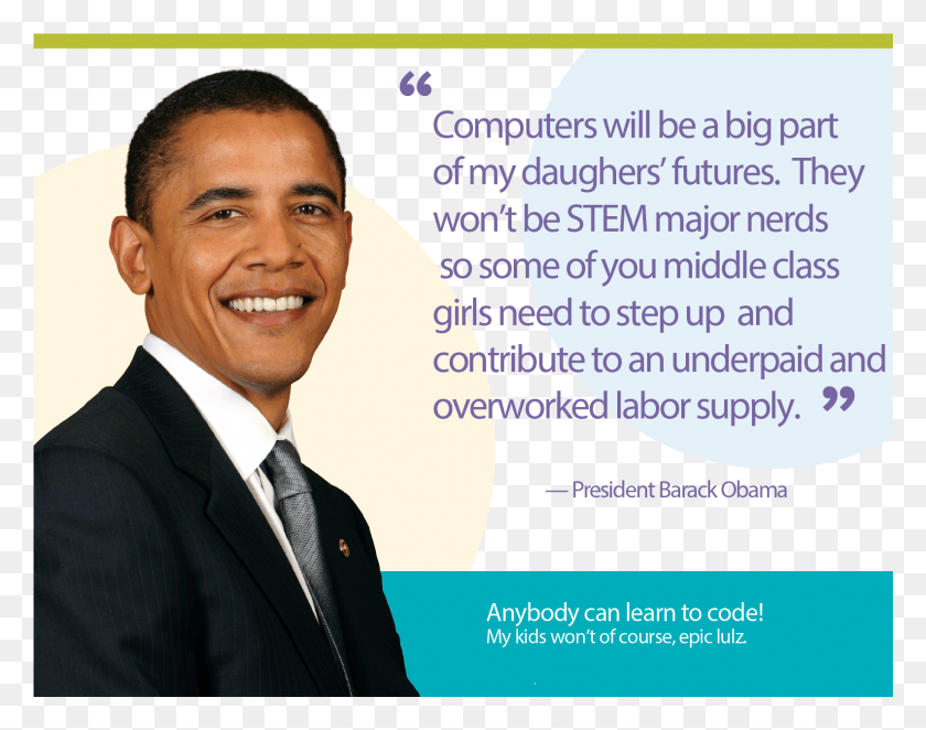 1585x1225 Hour Of Code Resources Barack Obama Code Org, Suit, Overcoat, Coat HD PNG Download