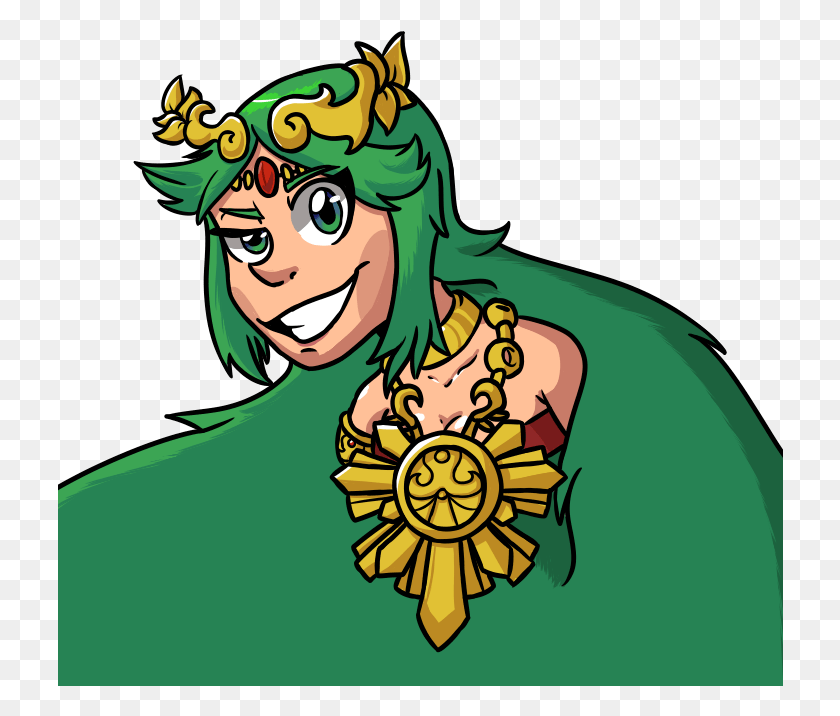 726x656 Hour Palutena From Stream Cartoon, Elf, Green, Costume HD PNG Download