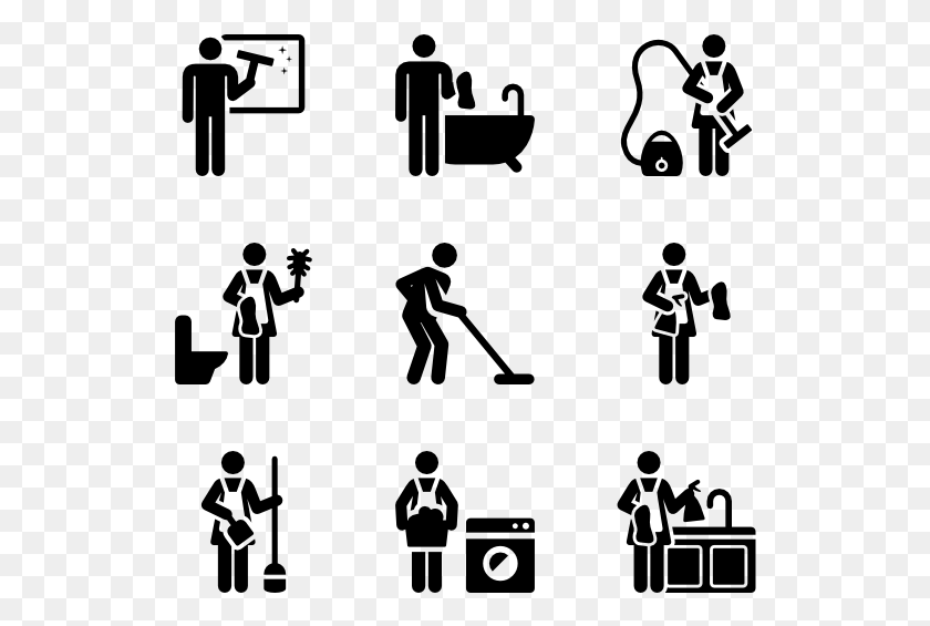 526x505 House Cleaning Pictograms Clean My Room Icon, Gray, World Of Warcraft HD PNG Download