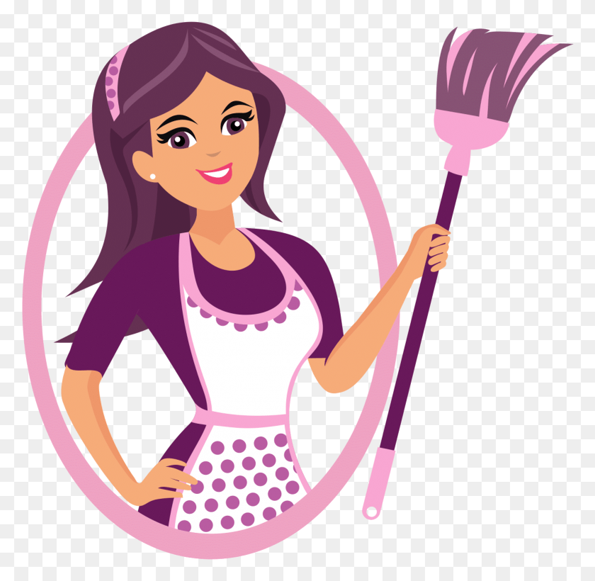 1332x1298 House Cleaning Pricing Cleaning Lady House Cleaning Logo, Person, Human, Performer HD PNG Download