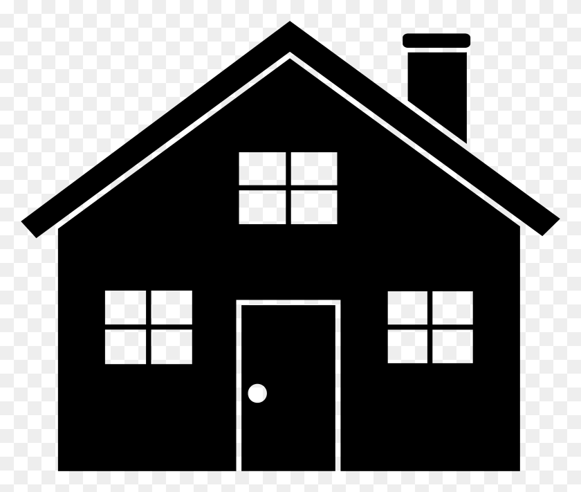 3476x2903 House Clipart Black And White, Housing, Building, Triangle HD PNG Download