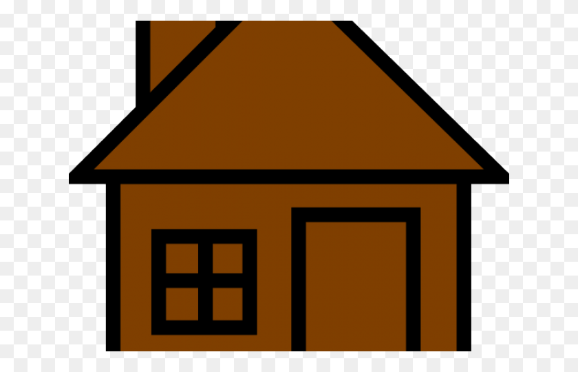 640x480 House Clipart Brown Red House Clipart, Housing, Building, Lighting HD PNG Download