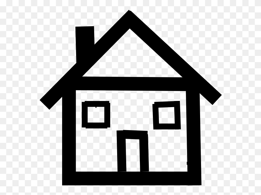 588x568 House Clipart Stick Figure Stick Figure House, Gray, World Of Warcraft HD PNG Download