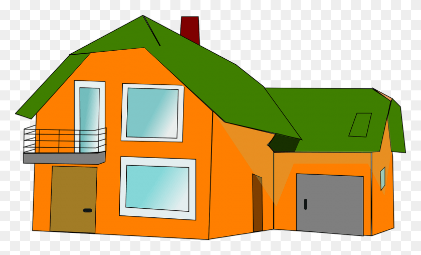 1280x736 House Dwelling Balcony Home Image House With Garage Clipart, Building, Housing, Outdoors HD PNG Download