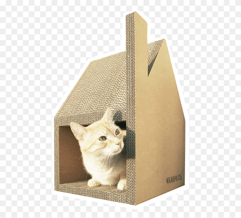 476x701 House For Cats Best Seller Round Cat House Cardboard Gato Arquitecto, Pet, Mammal, Animal HD PNG Download