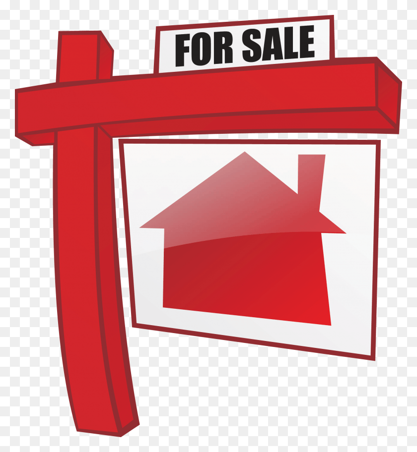 2000x2187 House For Sale Pluspng Real Estate Sign Clipart, Mailbox, Letterbox, Building HD PNG Download