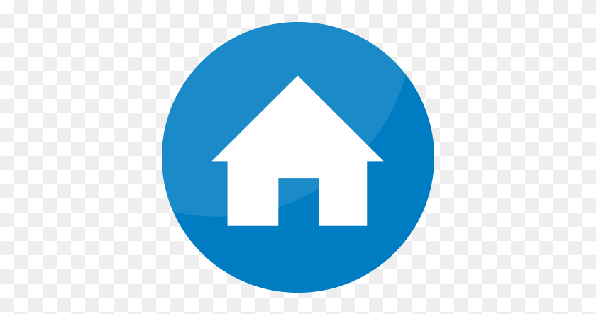 385x383 House Icon, Symbol, Sign, Recycling Symbol HD PNG Download