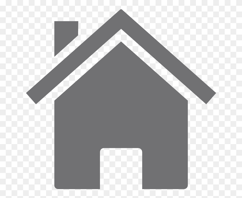 662x627 House Icon Grey House Clip Art, Label, Text, Cross HD PNG Download