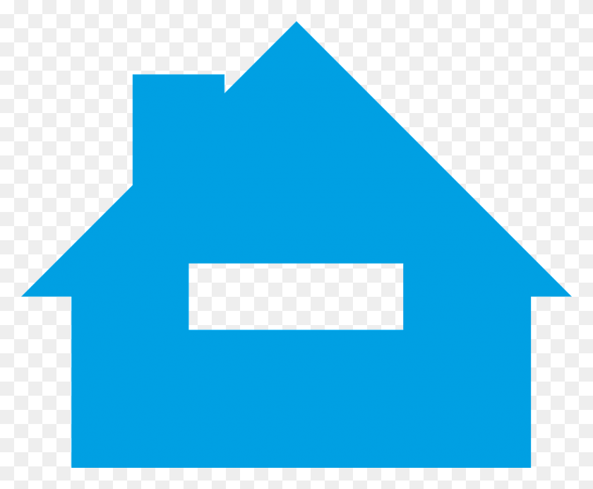 1280x1038 House Icon Icon Rumah Biru, Triangle, First Aid, Graphics HD PNG Download