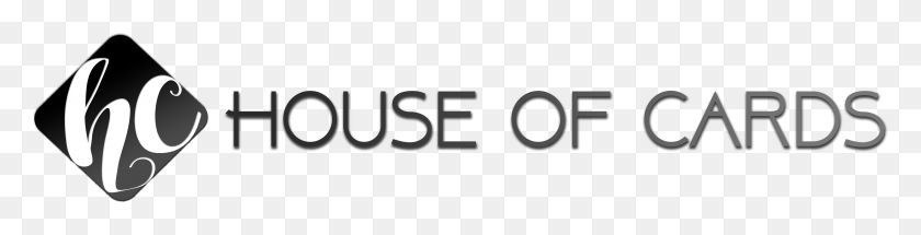 4956x989 House Of Cards Logo Transparent Background Monochrome, Text, Alphabet, Symbol HD PNG Download